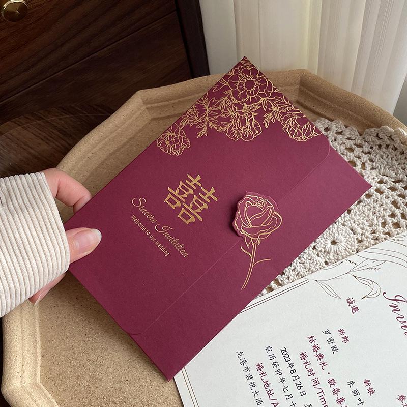2025 Hochwertige Papier-Hochzeitseinladungskarte – Neuer Stil, Besonderes Design