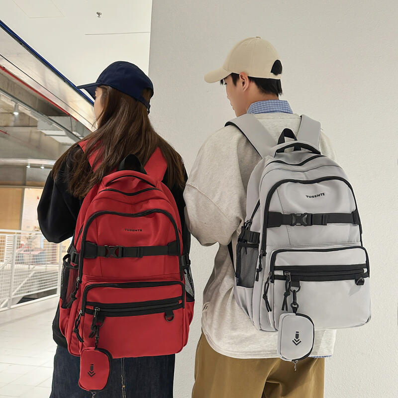 Junior High School Student Schoolbag Colored Large Capacity Backpack Campus Computer Backpack