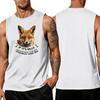 Men's Funny Animal Saying Tank Top - Loose Fit Breathable Summer Vest for Gym and Street