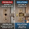 10/30/50/100Pcs Expansion Screw Set, Anti-sag Cabinet Hinge Screws for Wood Tile Concrete Walls Drywall