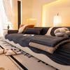 Cream Wind Thickened Flannel Sofa Cushion  New Autumn and Winter Plush Fixed Non-slip Sofa Cover Cloth