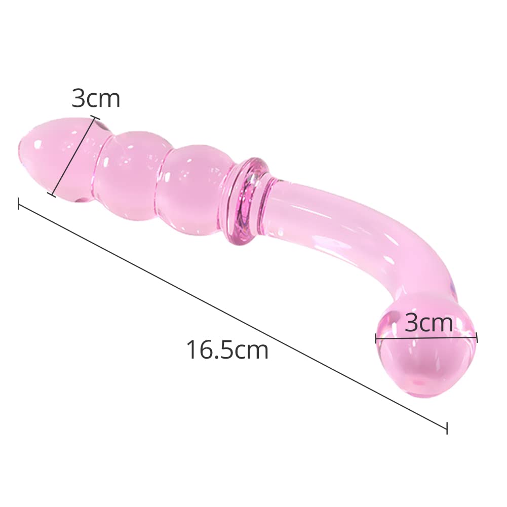 SXOVO Crystal Glass Dildo Anal Plug Thermal Sensation Play Anal Plug Anal Beads Anal Development Expansion SM Goods Butt Plug Crystal Anal Plug Sex