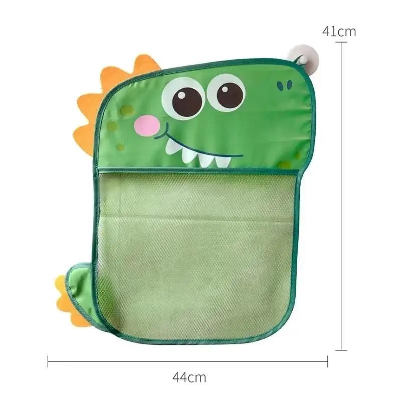 Mesh Bath Toy Organizer, Cute Duck & Dinosaur Bath Toy Storage Net Bathtub Toy Organizer, Perfect Bathroom Hanging Storage Bag