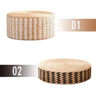 40/45cm japonez țesut paie Pouf Tatami pernă rotundă Zafu pernă de podea meditație Yoga scaun saltea pastorală groasă otomană scaun