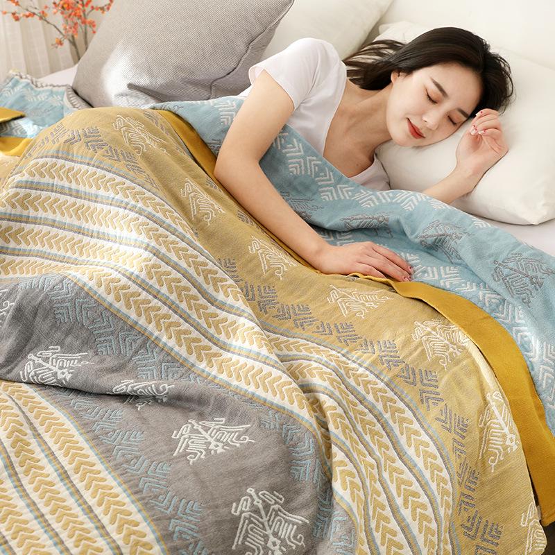 Five-Layer Gauze Summer Blanket: Thin, Cool, and Perfect for Naps