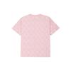 MLB Vintage Letter All Over Print Dopamine Graphic Short Sleeve T-Shirt Unisex Tops Pink 31TSM4131-50P