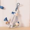 Handmade Small L-Anchor Thermometer: Mediterranean Style Children's Room Wall Decor