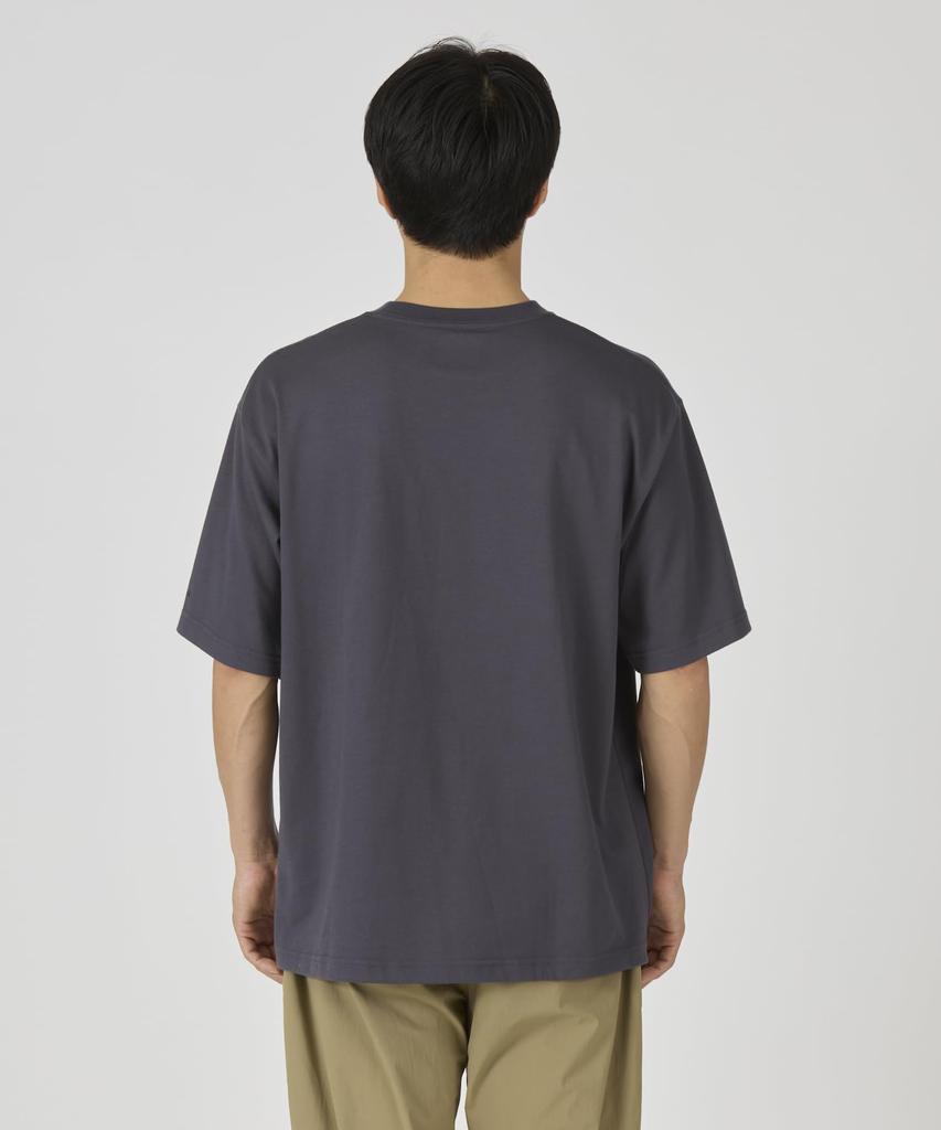 Snow Peak New Standard Pocket Short Size L T-Shirt NSD-TS-25AU001 T-shirt, Sleeve, Men's/Women's, BLACK,