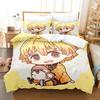 Hot Kamado Nezuko Bedding Sets Anime Demon Slayer Bedspread for Teens Girls Fashion Twin Single Queen King Full Size Duvet Cover