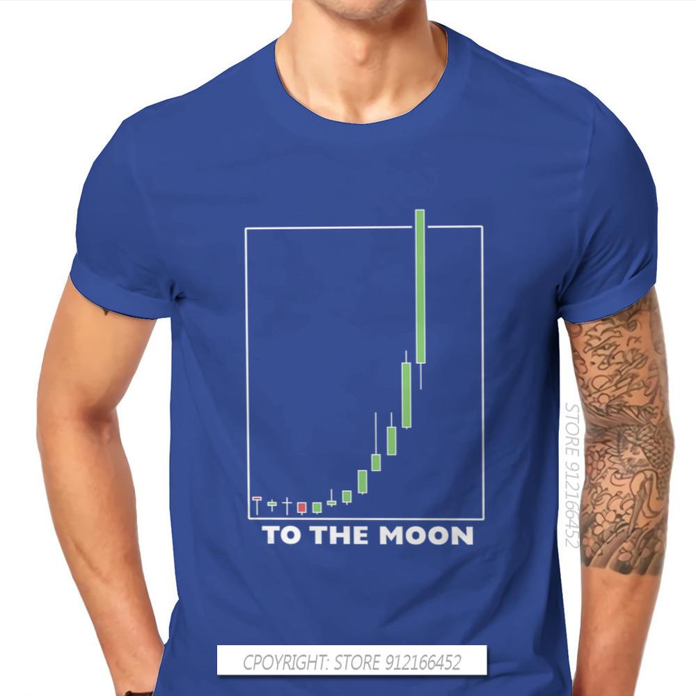 To The Moon Classic Wallstreetbets Stock Option Trading T Shirt Classic Graphic Big Size TShirt Big Sales Men