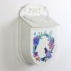 Wall Mounted European Styles Mailbox Durability Iron Construction For Patios Yard And Porch Decoration