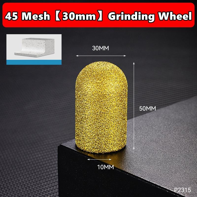 M10 Diamond Brazed Backwater Grinding Wheel Finger Bit Milling Cutter Trimming Abrasive Round Head for Dressing Quartz Stone
