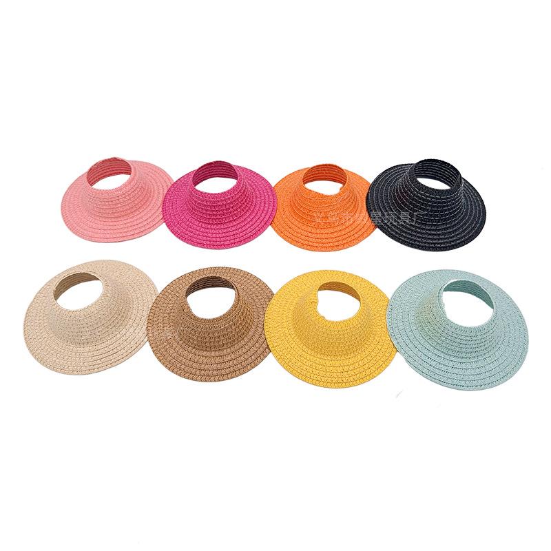 Labubu Hollow Top Open Straw Hat Knitted Hat Party Dress Accessories Rustic Style Labubu Baby Clothes Decoration with