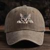 New Trendy Little Cat Distressed Baseball Cap For Men And Women - Sun Protection And Shade - Retro And Versatile Casual Hat