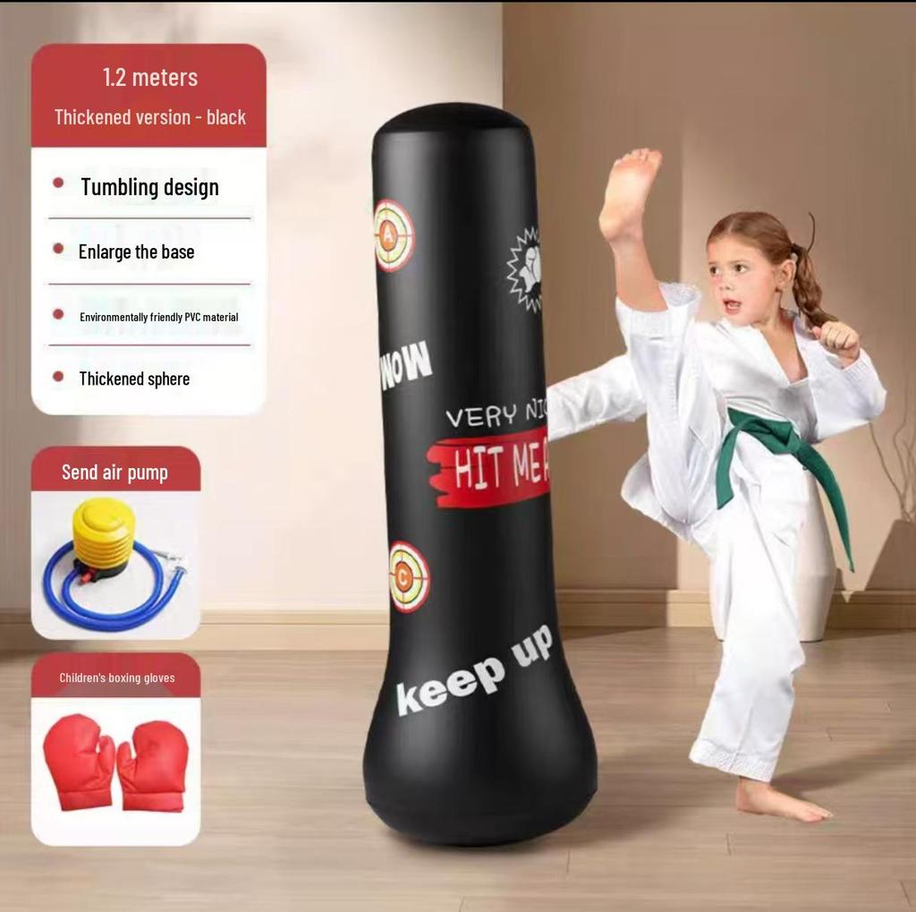 Aufblasbarer Boxsack: Kinderspielzeug für Fitness, Training und intellektuelle Entwicklung