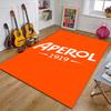 Aperol Spritz Polyester Carpet, Soft Indoor Mat for Office Chair, Living Room, Computer Desk - Decorative Home Office Rug Design