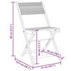 VidaXL Ensemble de bistro 3 pcs noir polypropylène et bois massif, ensemble de bistro de jardin, ensemble de balcon, 3281745