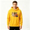 Men's Pullover Hoodie, Funny Cartoon Cat Group Print Casual Long Sleeve Hooded Sweatshirt for Daily Wear