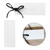 50Pcs Multipurpose Seating Cards with 50 Soft Velvety Ribbon 10x4cm Empty Table Place Card For Weddings And Celebration