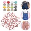 Toys Sewing Accessory DIY Doll Belt Buttons Metal Buckle Trousers Bags Accessories Dolls Buckles