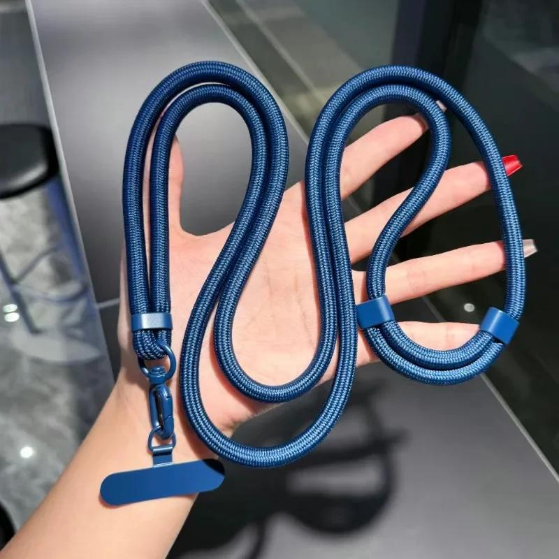 Uniwersalny Regulowany Smycz na Telefon Naszyjnik Crossbody Pasek do Etui na Telefon Długa Lina Wisząca z Klipsem Zapobiegający Zgubieniu Trwały i Solidny