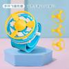Children Outdoor Flying Toys Bamboo Dragonfly Flying Disc Gyro Gun Launcher