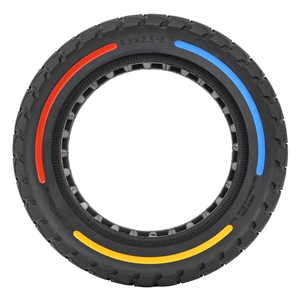 9.5x2.5-6.1 Anti-Explosion Tire Shock Absorber Honeycomb Tyre for NIU KQI3 Eectric Scooter 9.5inch Flick Color Solid Tire
