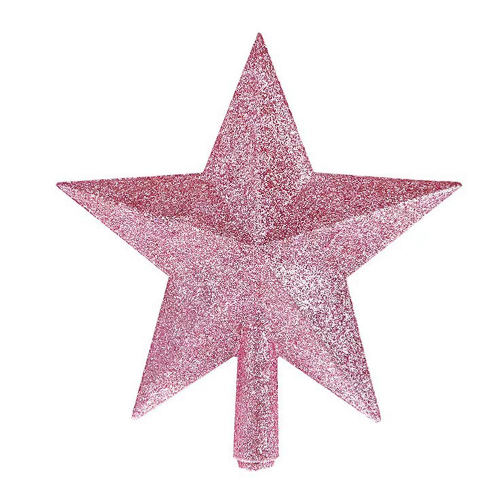 

Beautiful Christmas Tree Star Decoration Decorative Accessory Christmas Tree Top Star Crafted From High-quality Plastic розовый