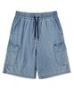 Eonoideu Slub Cargo Banding Bermuda Shorts Lp7Du477_Indigo