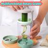 Efficient 3 In 1 Vegetable Slicer Plastic Carrot Grater Multifunctional Rotary Grater  Food Prep