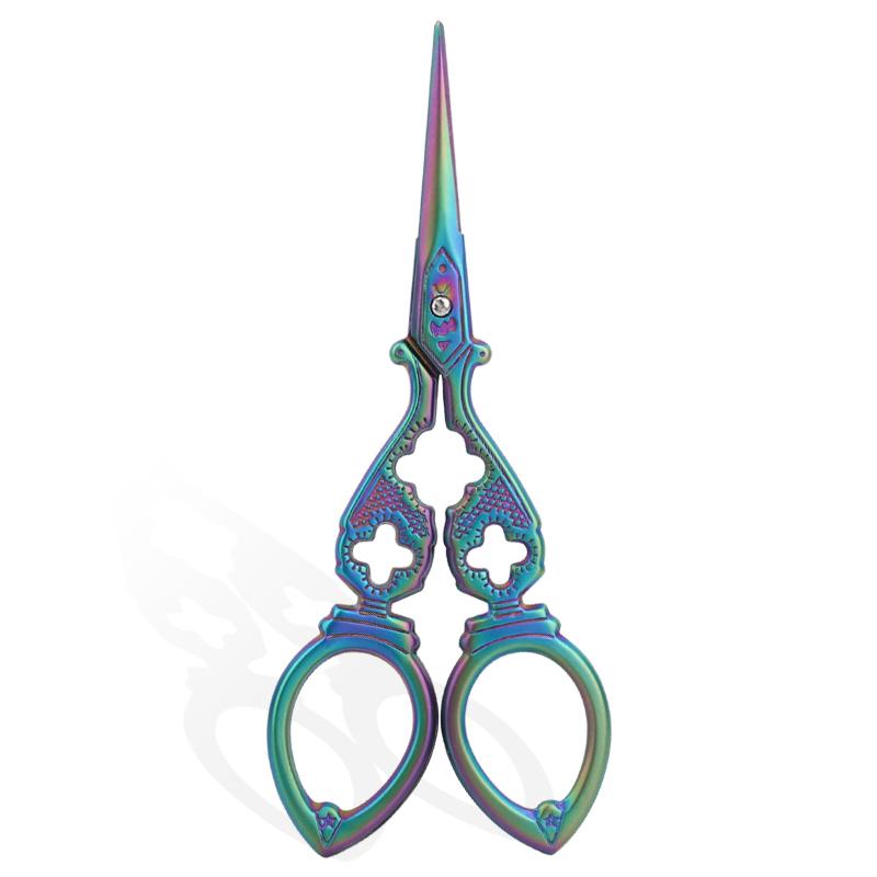 

Нержавеющая сталь средние ножницы для вышивки многоцветные винтажные ножницы для вышивки крестом для шитья швейный инструмент