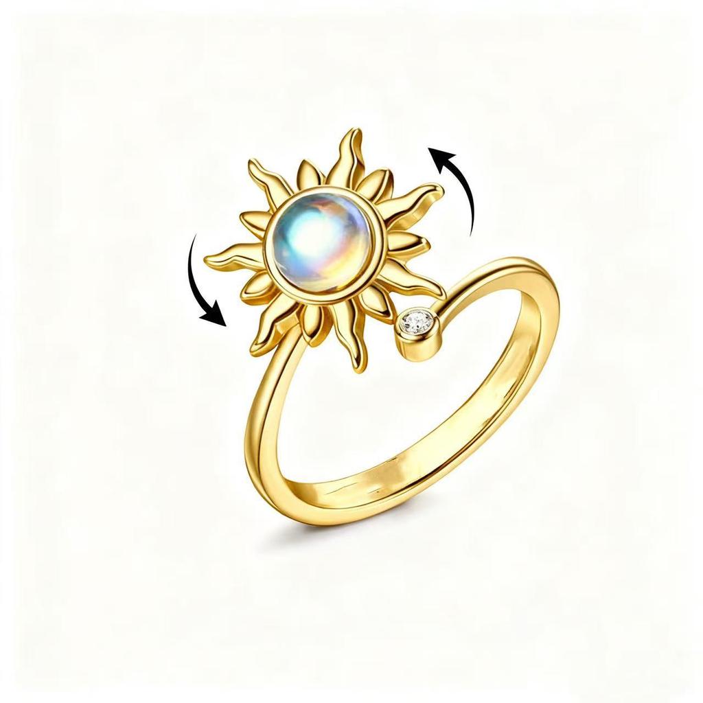 Women's Niche Rotatable Ring: Fashionable, Trendy, and Luxurious