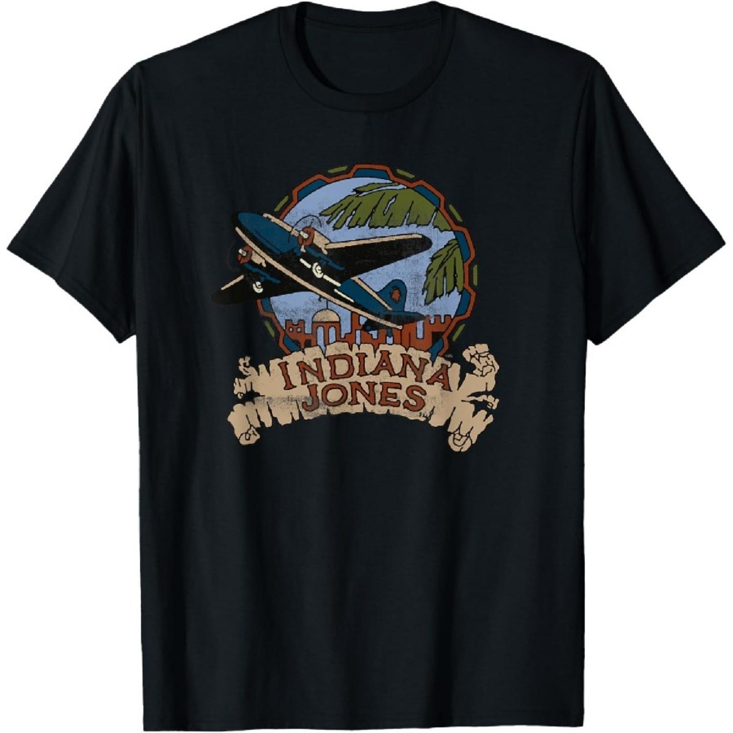 

Lucasfilm Indiana Jones Adventure Plane Vintage T-Shirt XXXXXL чорний