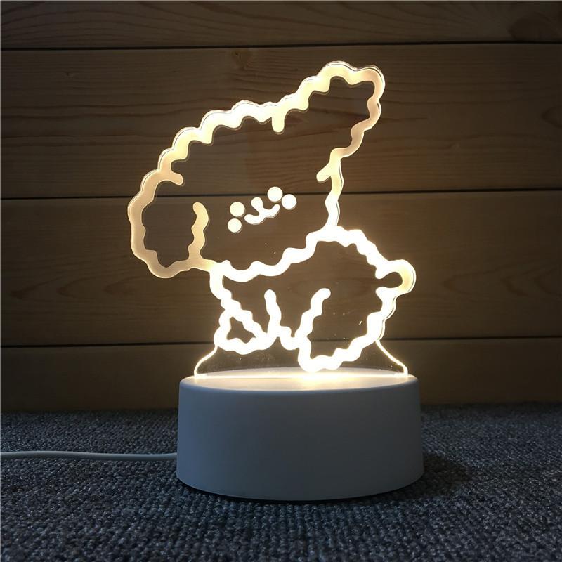 3d Nightlight Vision Bedroom Creative Desk Lamp Diy Holiday Gift Usb Direct Plug