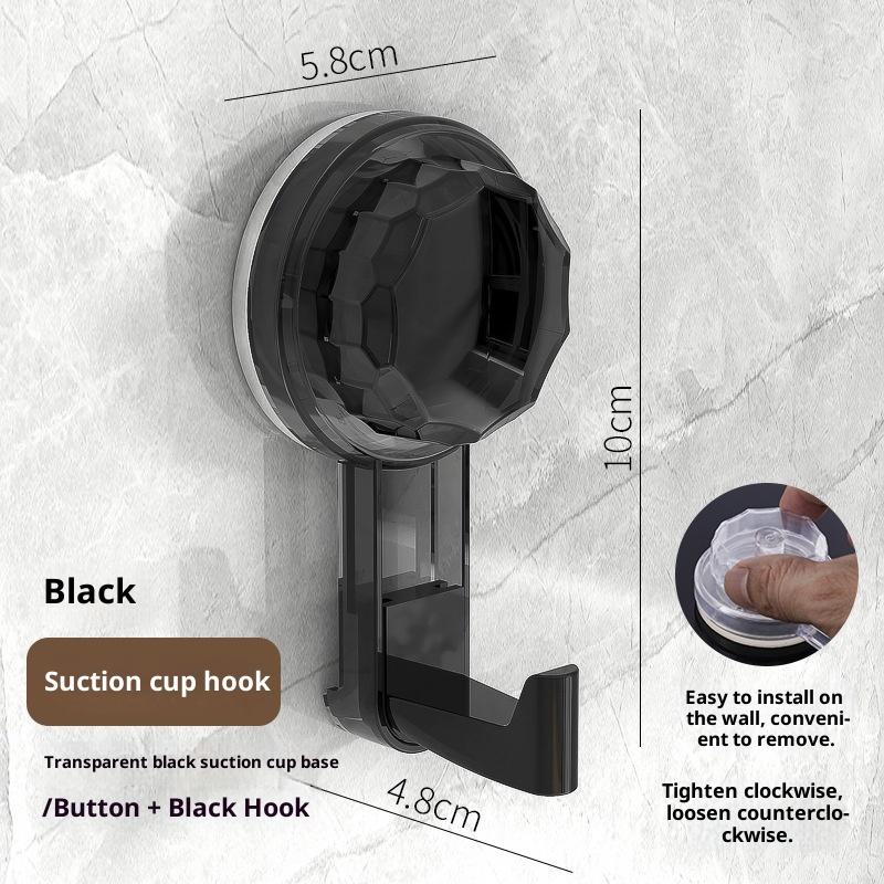 Powerful Suction Cup Hooks Traceless Heavy Duty Robe Towel Hook Keys Clothes Bag Hanger Hook Bathroom Kitchen Organizer Hook