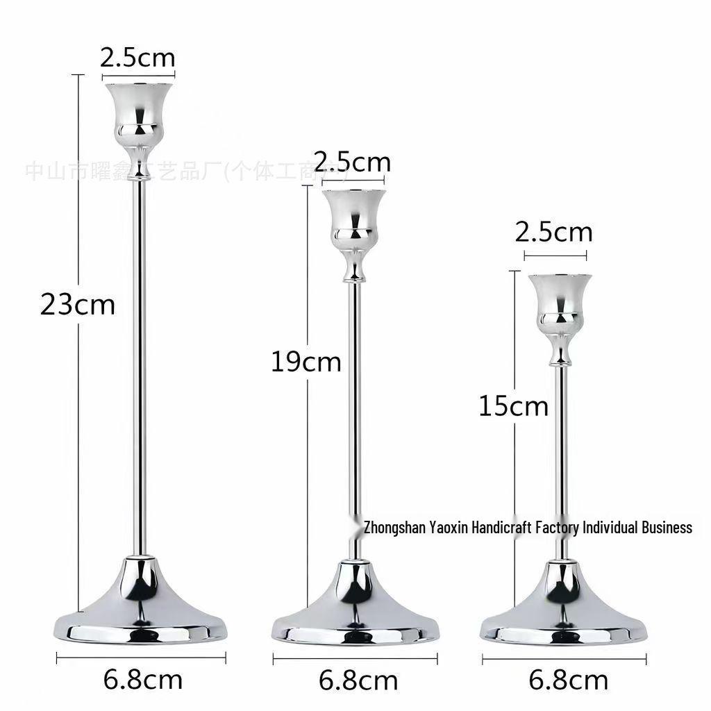 Porta-velas Minimalista Europeu para Jantar à Luz de Velas & Decoração de Casamento