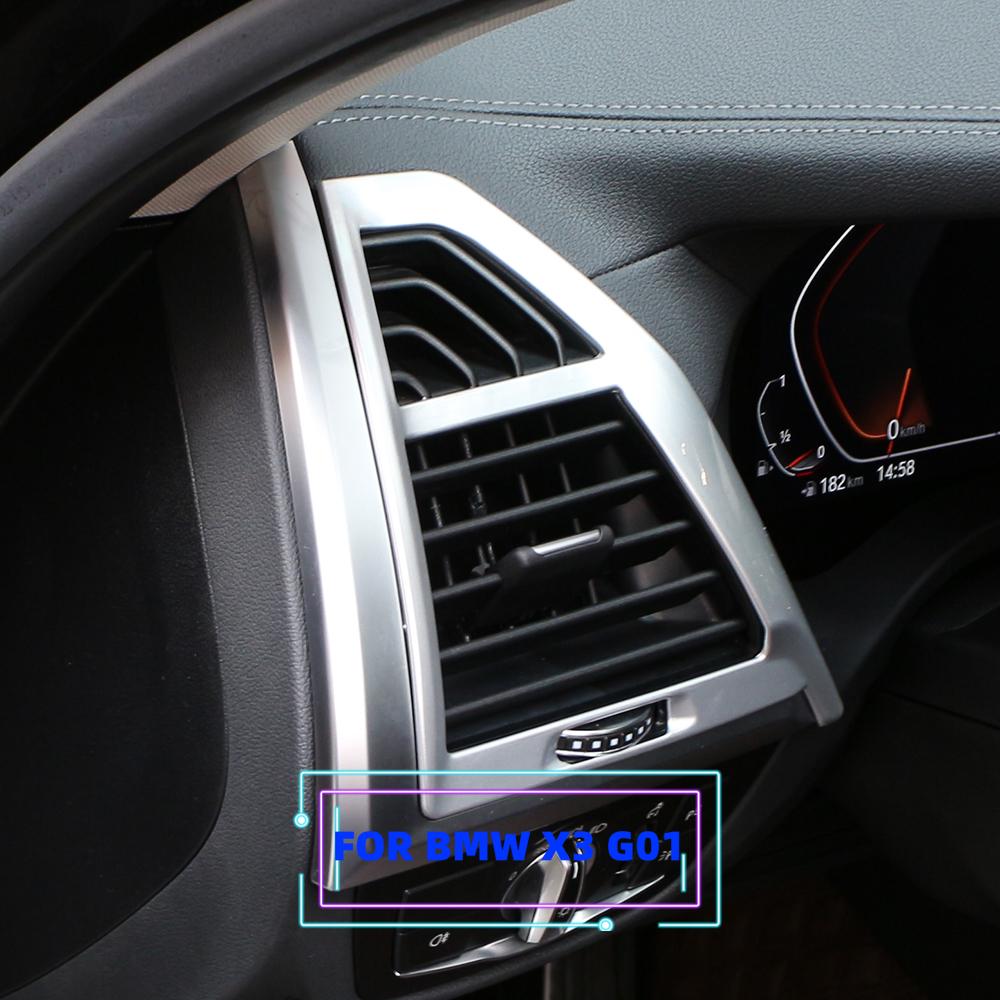 2pcs ABS LHD Front Side Air Vent Cover Trim Stickers for BMW X4 G02 X3 G01 2018 - 2026 Car Air Outlet Panel Sticker Accessories