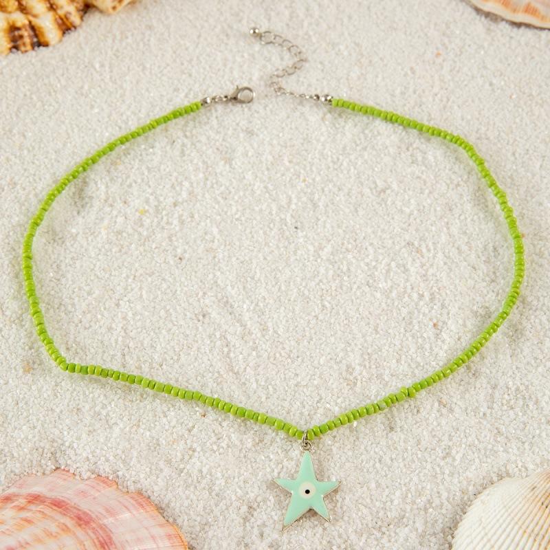 Bohemian shell rice bead shell jewelry necklace beach wind love pendant necklace necklace necklace jewelry women