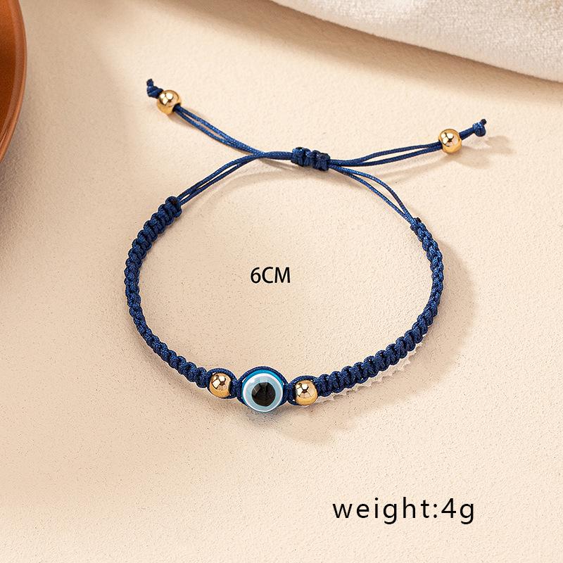 Minimalist Retro Braided Rope Bracelet for Women - Trendy Eye Design