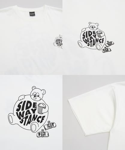 [IMPROVES] [SIDEWAYSTANCE] Short Sleeve Fat Bear Print T-Shirt