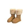 Thick-soled Medium-tube Snow Boots Women's 2025 New Winter Two-wear Boots Northeast Sub-zero Velvet Thickened High-cotton Boots