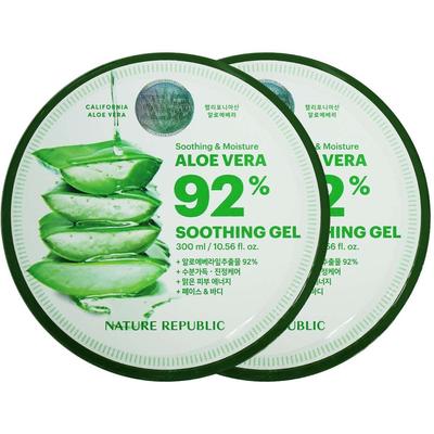 Gel calmante e hidratante de aloe vera 92%/1+1 (2 piezas)