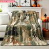Flannel Blanket 1pc, Dogs in Various Cute Poses, Soft Air Conditioning Blankets, Office Sofa Blankets, Nap Blankets, Camping Blankets, Perfect for a S