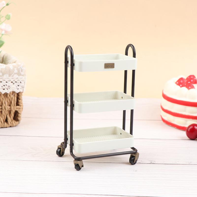 Doll House Home Furnishings Mini Kitchen Rack Movable Electrical Rack