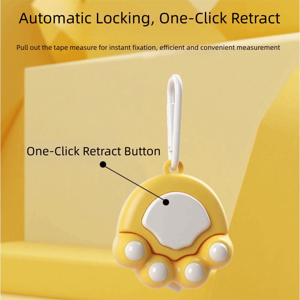 Cartoon Design Cat Claw Measuring Tape Lovely Appearance Soft Tape Measure  Kids Gift