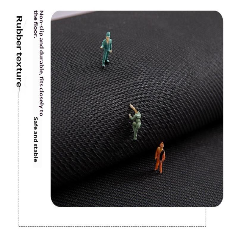 Durable Imitation Linen Stair Treads Non-Slip Water Absorption Floor Mat Noiseproof Washable Home Steps Protective Mat Pets Safe
