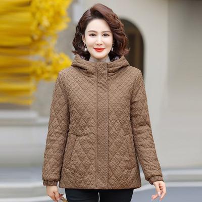 Winter Padded Jacket Medium Women's Padded Jacket Year Old 0 Thin Hooded Padded Jacket New