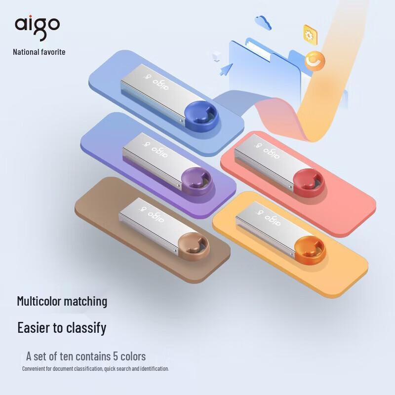 

aigo U212 8GB USB2.0 Metal USB Flash Drive (10-Pack)