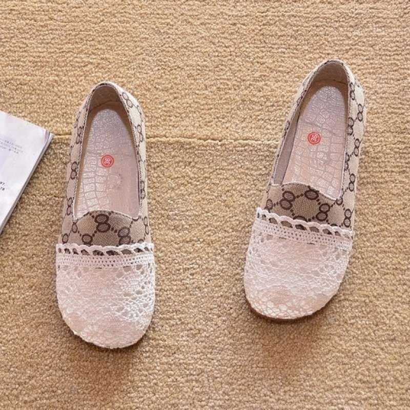 2025 New Spring Flat Heel Single Shoes Doudou Shoes Flat Shoes Cloth Shoes Round Head Leopard Print Lazy Shoes Fisherman Shoes Women's Tide