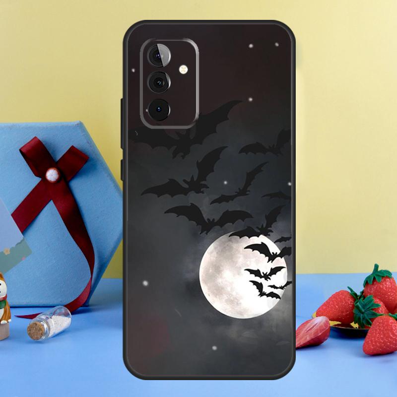 Gothic Horror Bats Full Moon Case For Samsung Galaxy A36 A56 A26 A16 A06 A13 A33 A53 A15 A35 A55 A34 A54 A12 A32 A52 A17